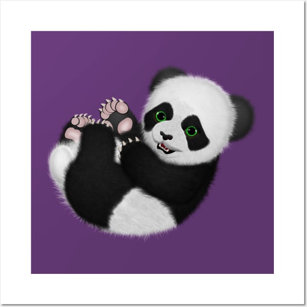 Baby Panda Bear Wall Art by Ratherkool